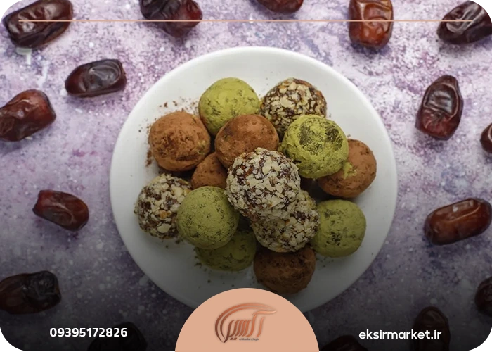 جدول ارزش غذایی تقریبی رنگینک خرما و گردو